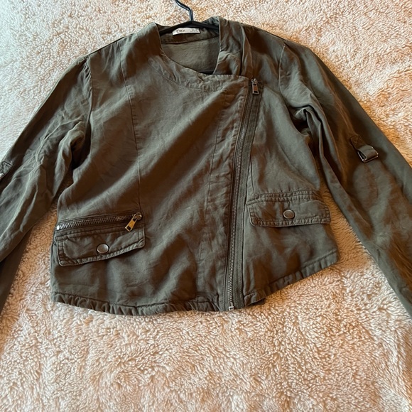 Dex xs  army green cardigan/blazer - Picture 5 of 6